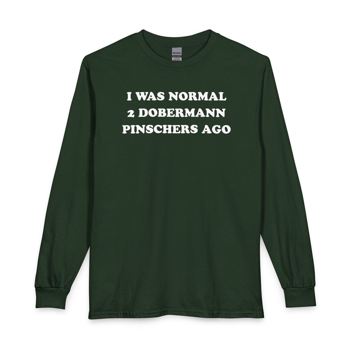 2 Doberman Pinschers Long Sleeve