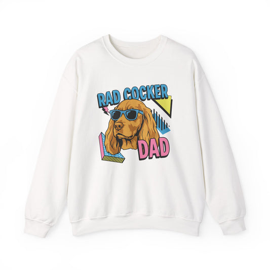 90's Rad Cocker Dad Crewneck Sweatshirt