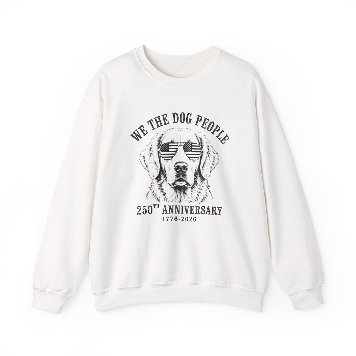 Golden Retriever 250 Years Crewneck Sweatshirt White