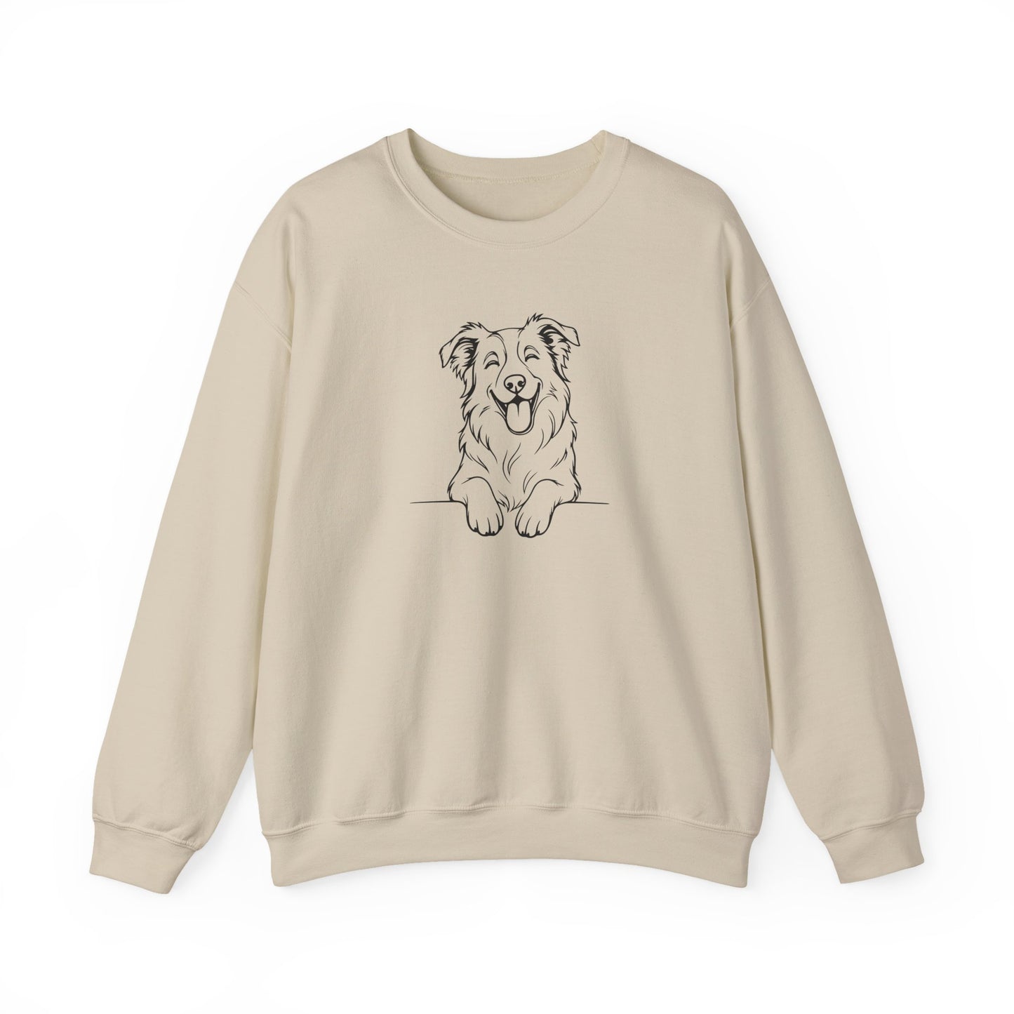 Happy Border Collie Crewneck Sweatshirt