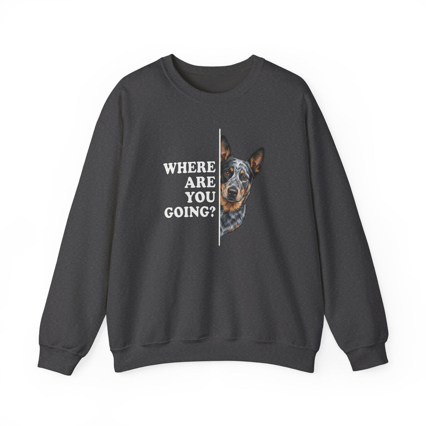 Blue Heeler Following Crewneck Sweatshirt