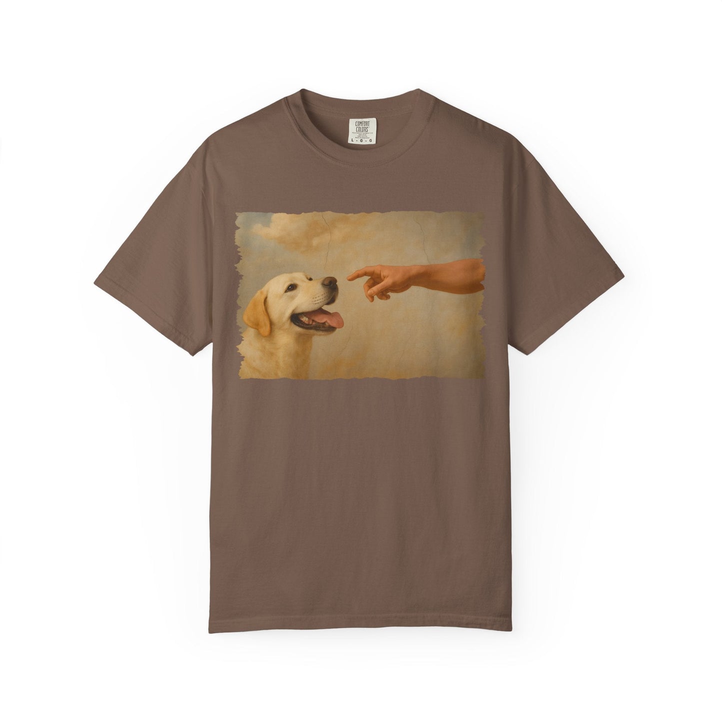 God Creates Yellow Lab Premium Tee