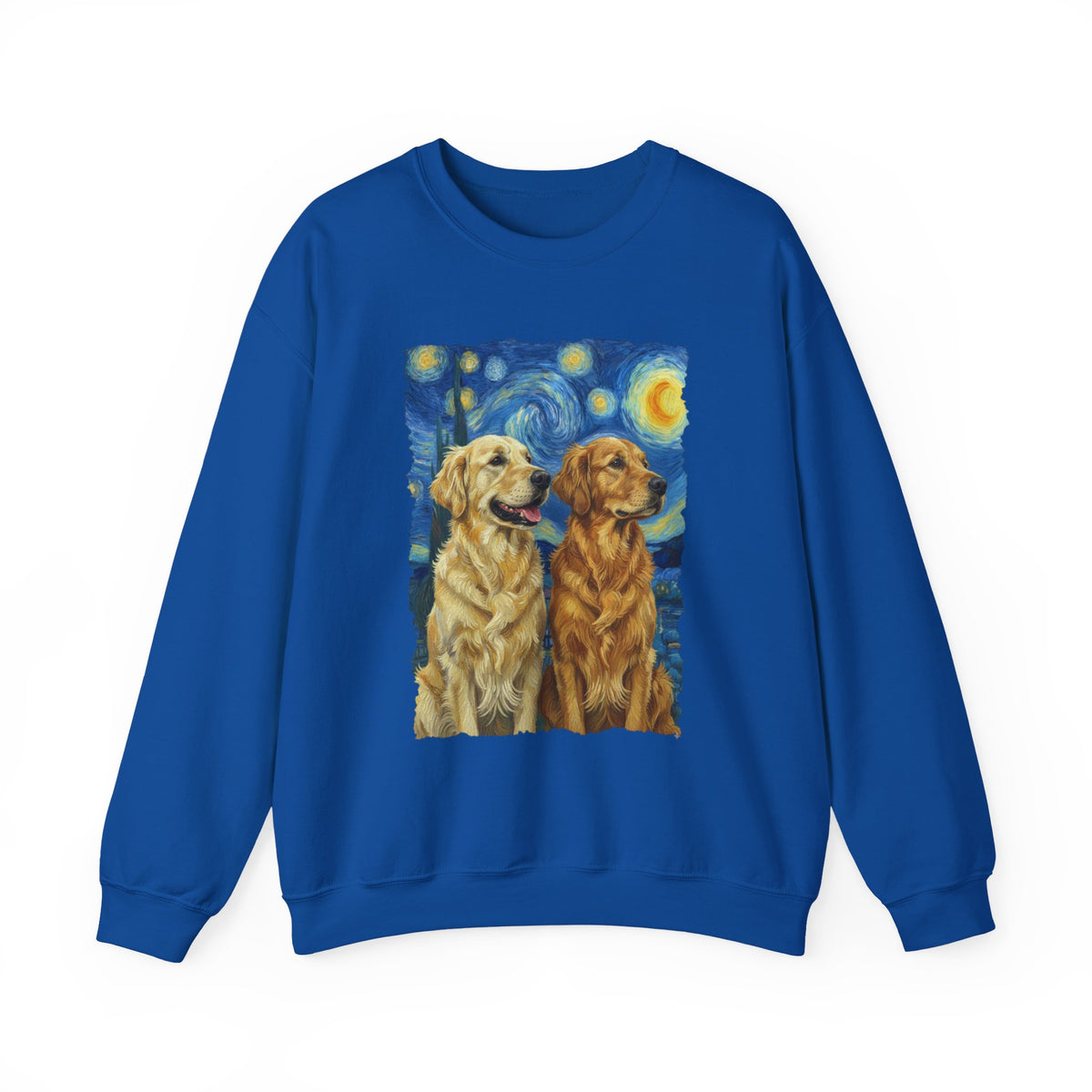 Golden Retriever Starry Night Crewneck Sweatshirt