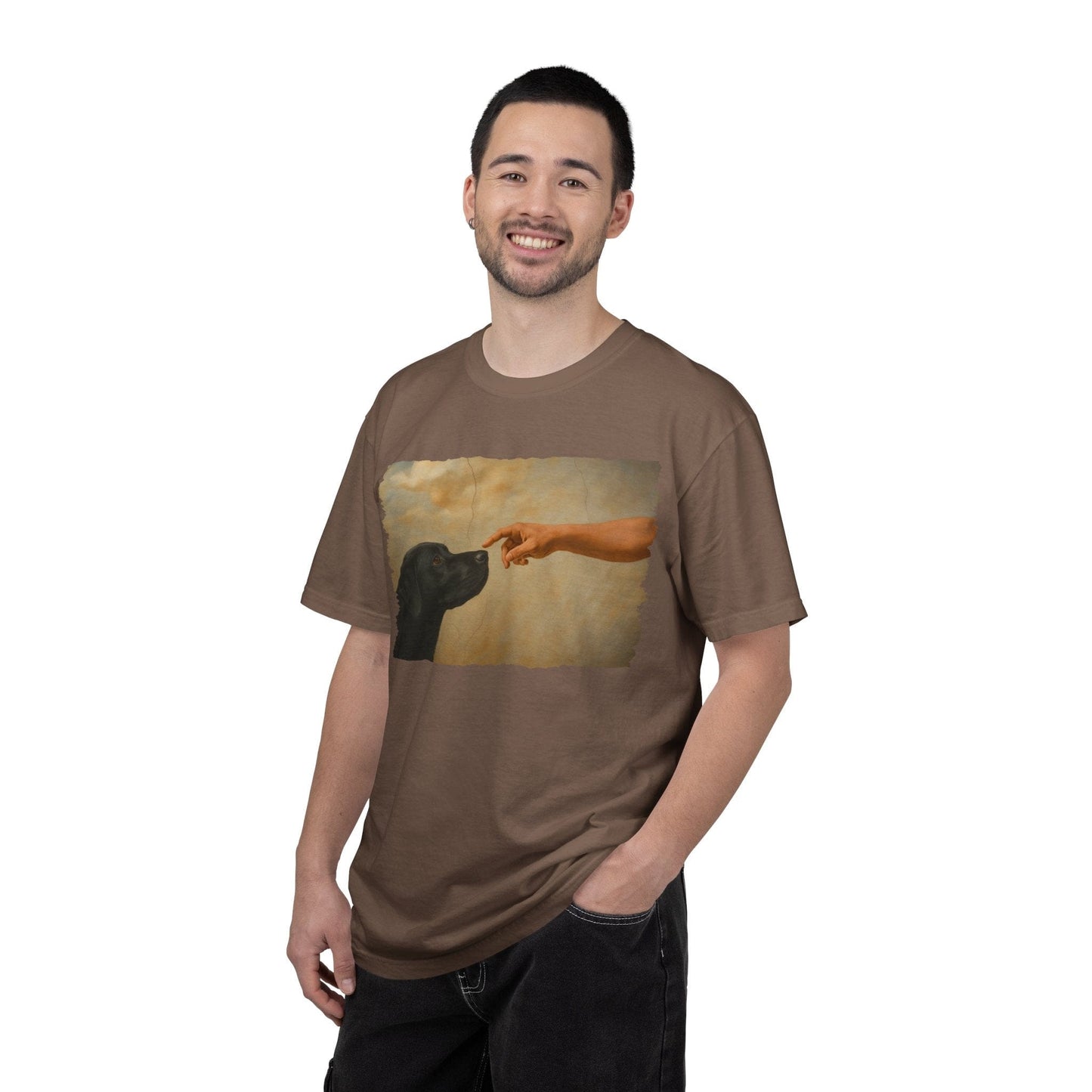 God Creates Black Lab Premium Tee