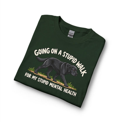 Black Labrador Stupid Walk Long Sleeve