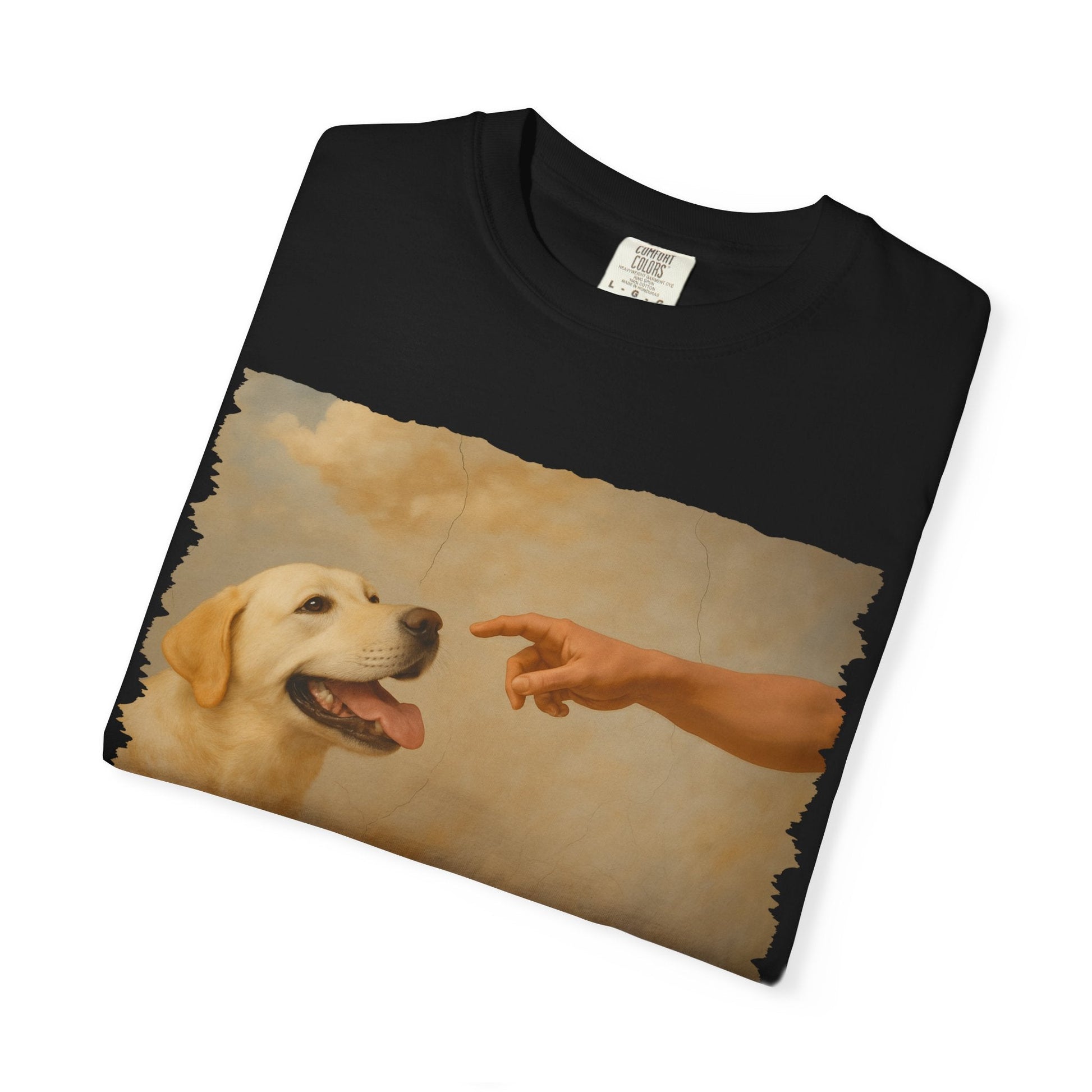 God Creates Yellow Lab Premium Tee