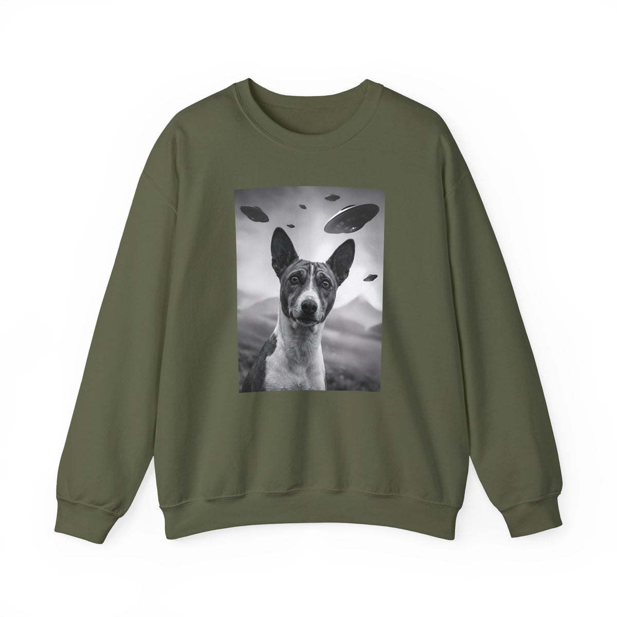 Basenji UFO Crewneck Sweatshirt