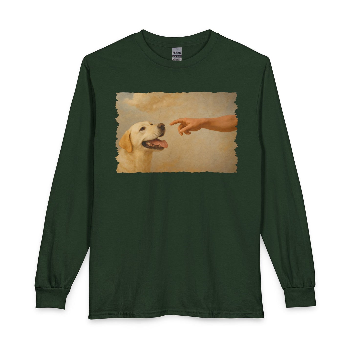 Gods Creates Yellow Labrador Long Sleeve