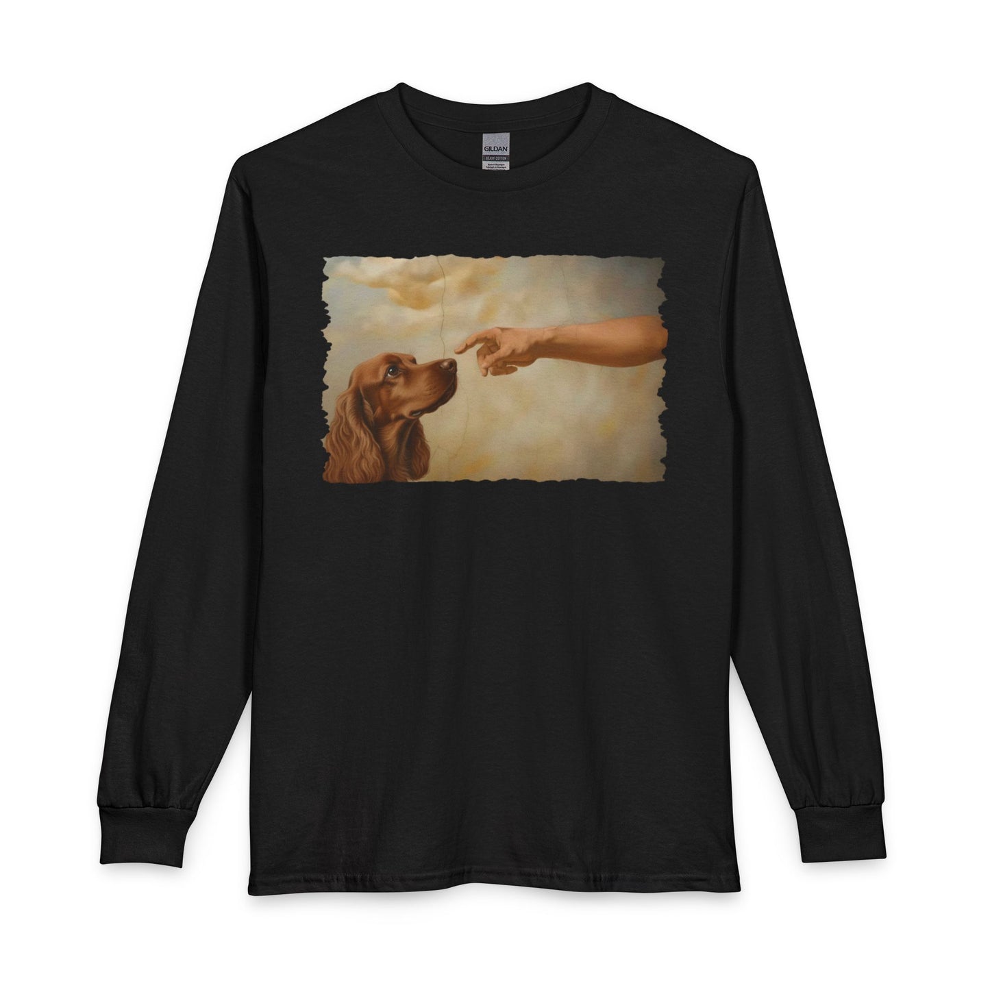 God Creates Red Cocker Spaniel Long Sleeve