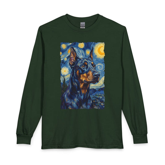 Doberman Van Gogh Long Sleeve