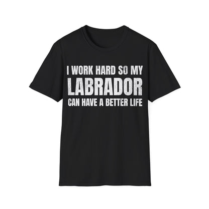 I Work Hard Labrador Tee