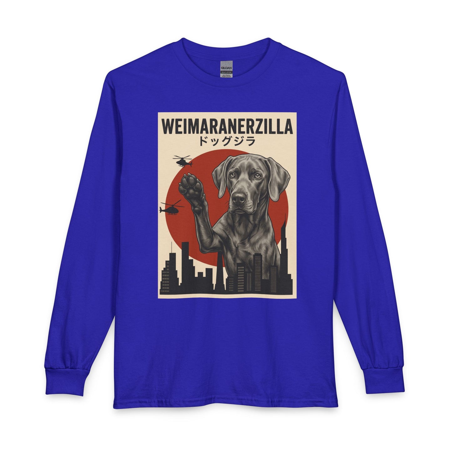 Weimaraner Weimaranerzilla Long Sleeve Royal