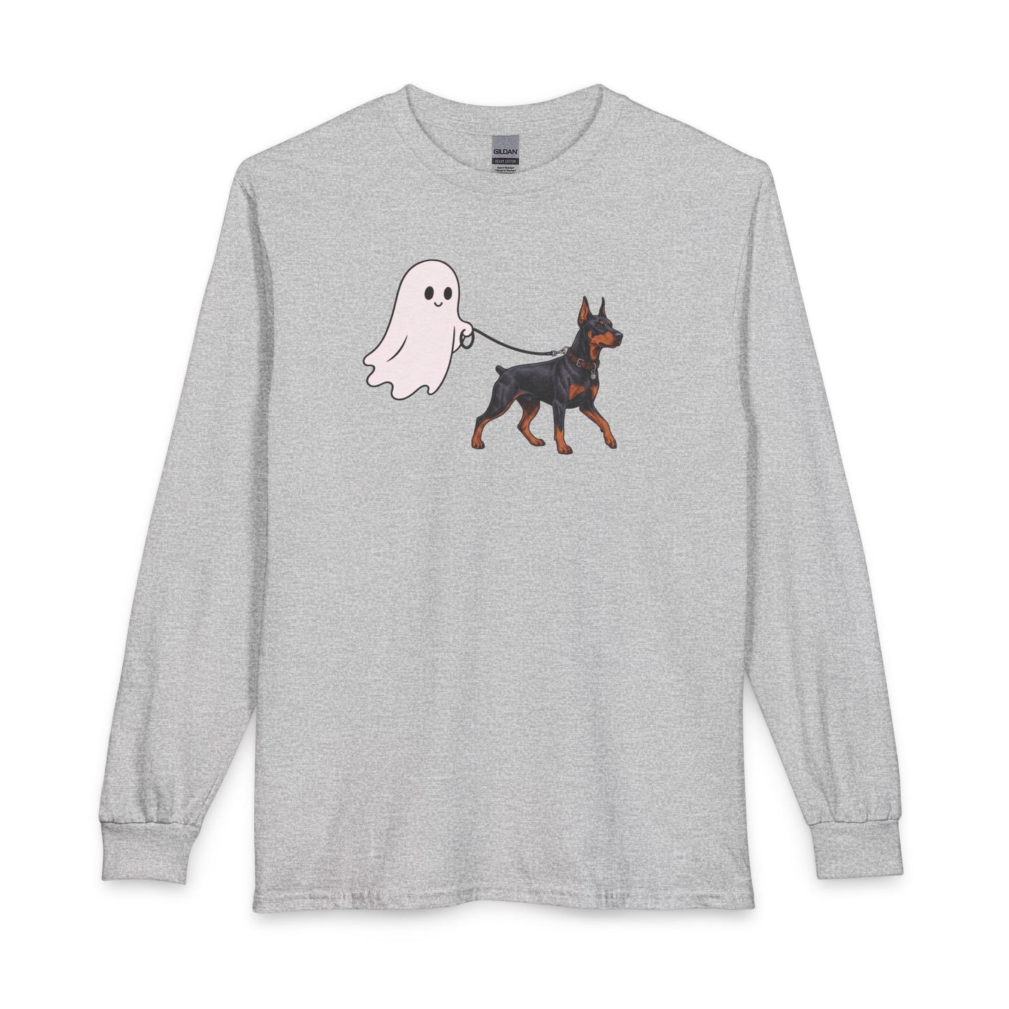 Doberman Halloween Ghost Long Sleeve