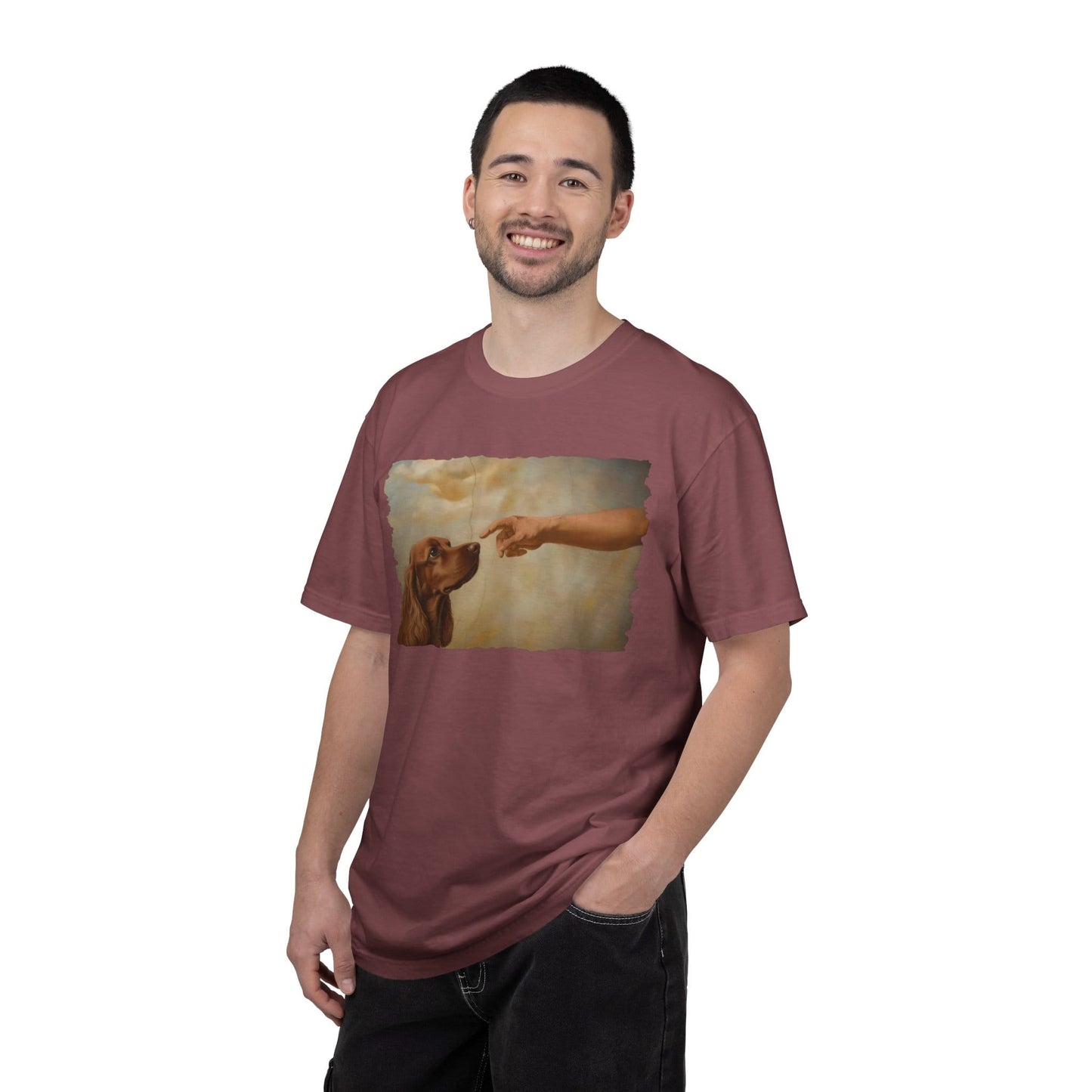 God Creates Red Cocker Spaniel Premium Tee