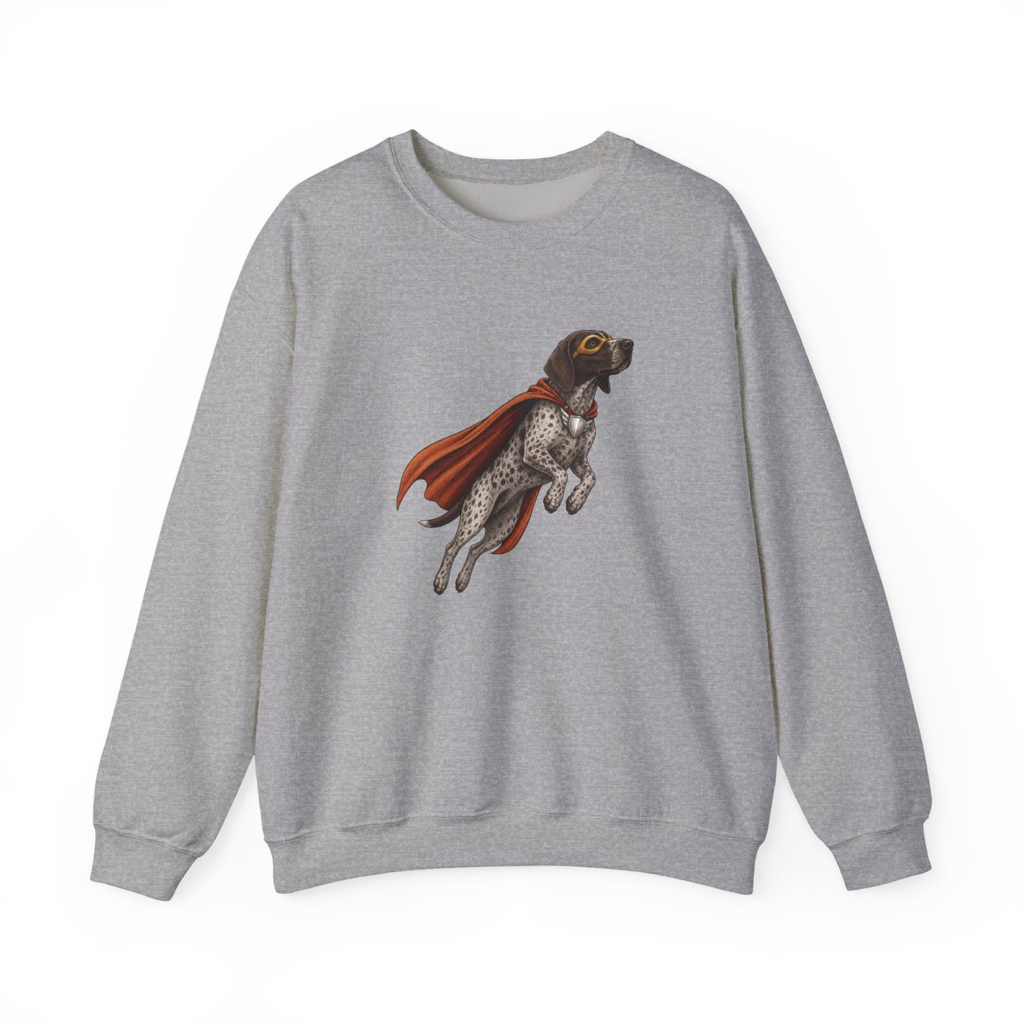 German Shorthaired  Pointer Superhero Crewneck Sweatshirt