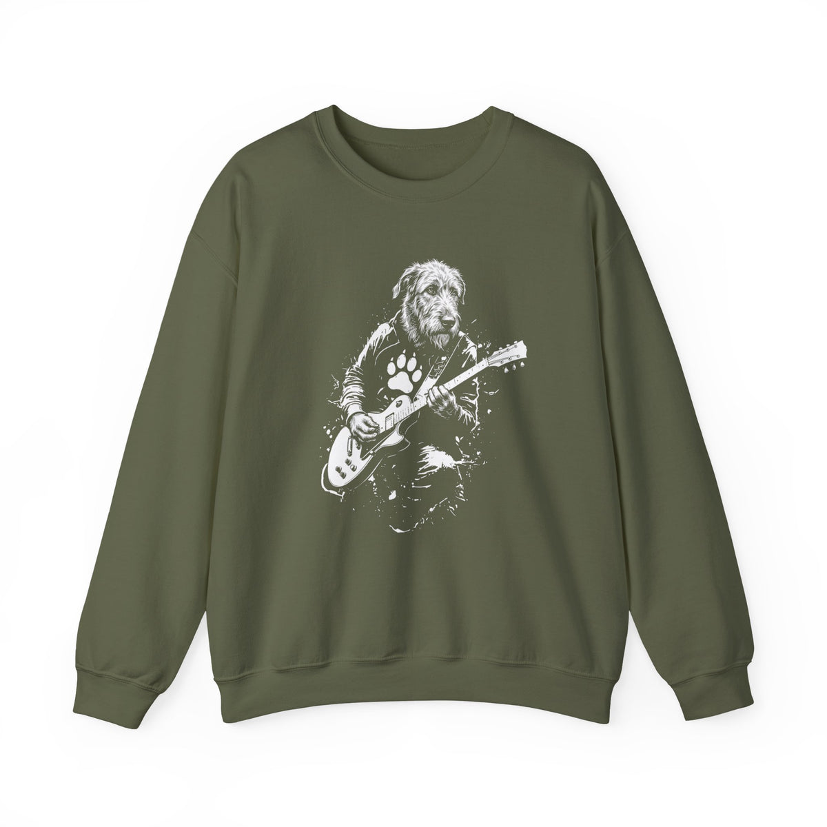 Irish Wolfhound Rocker Crewneck Sweatshirt