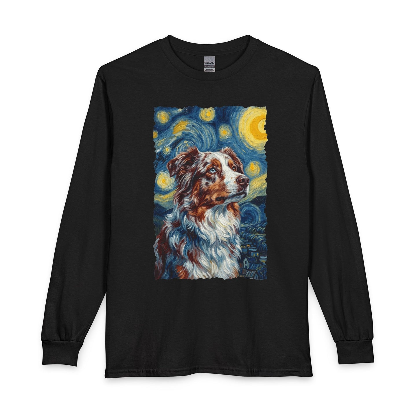 Australian Shepherd Van Gogh Long Sleeve