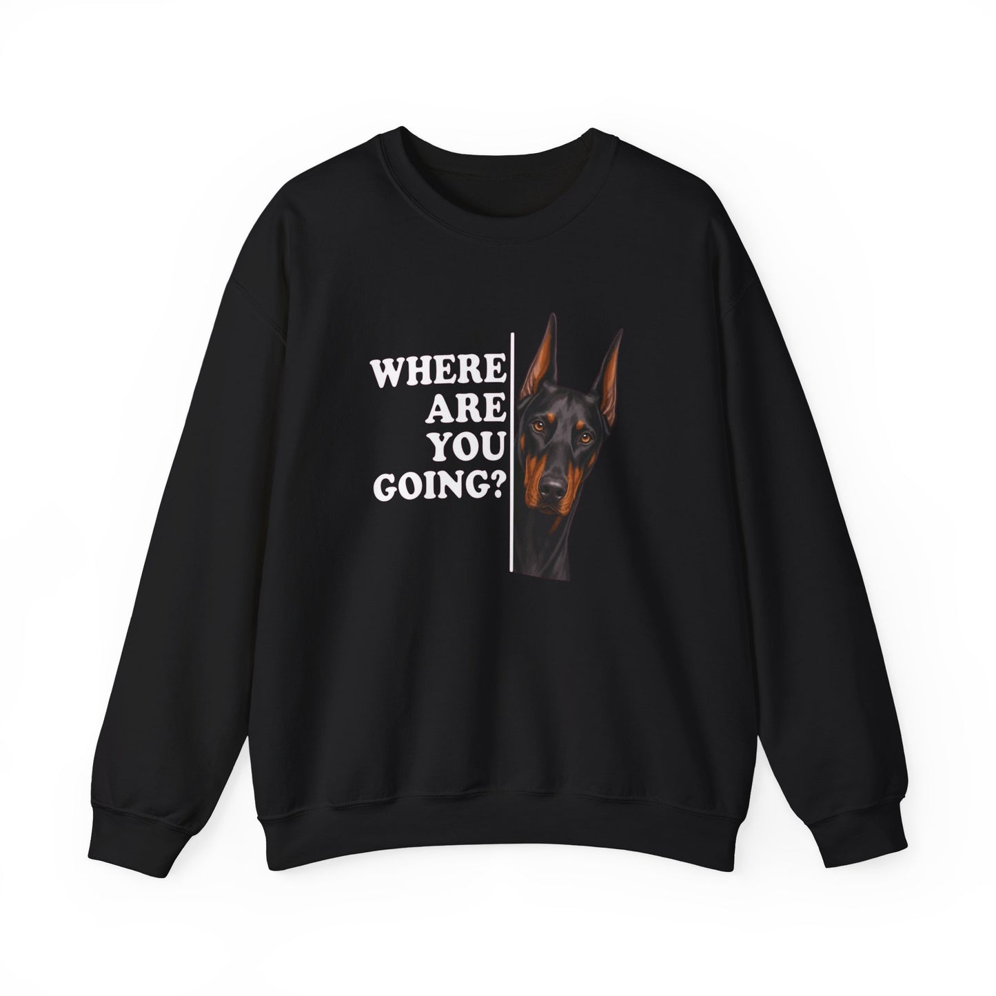 Doberman Alert Crewneck Sweatshirt
