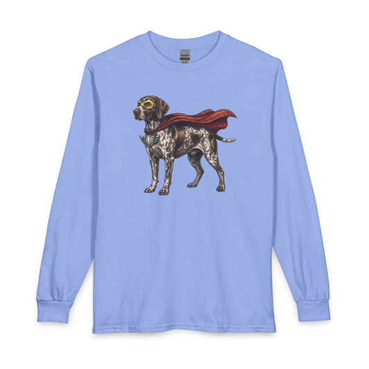 German Shorthaired Pointer Superhero Long Sleeve