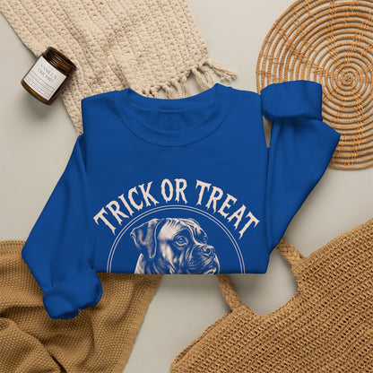 Boxer Trick or Treat Halloween Crewneck Sweatshirt