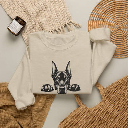 Doberman My Therapist Crewneck Sweatshirt