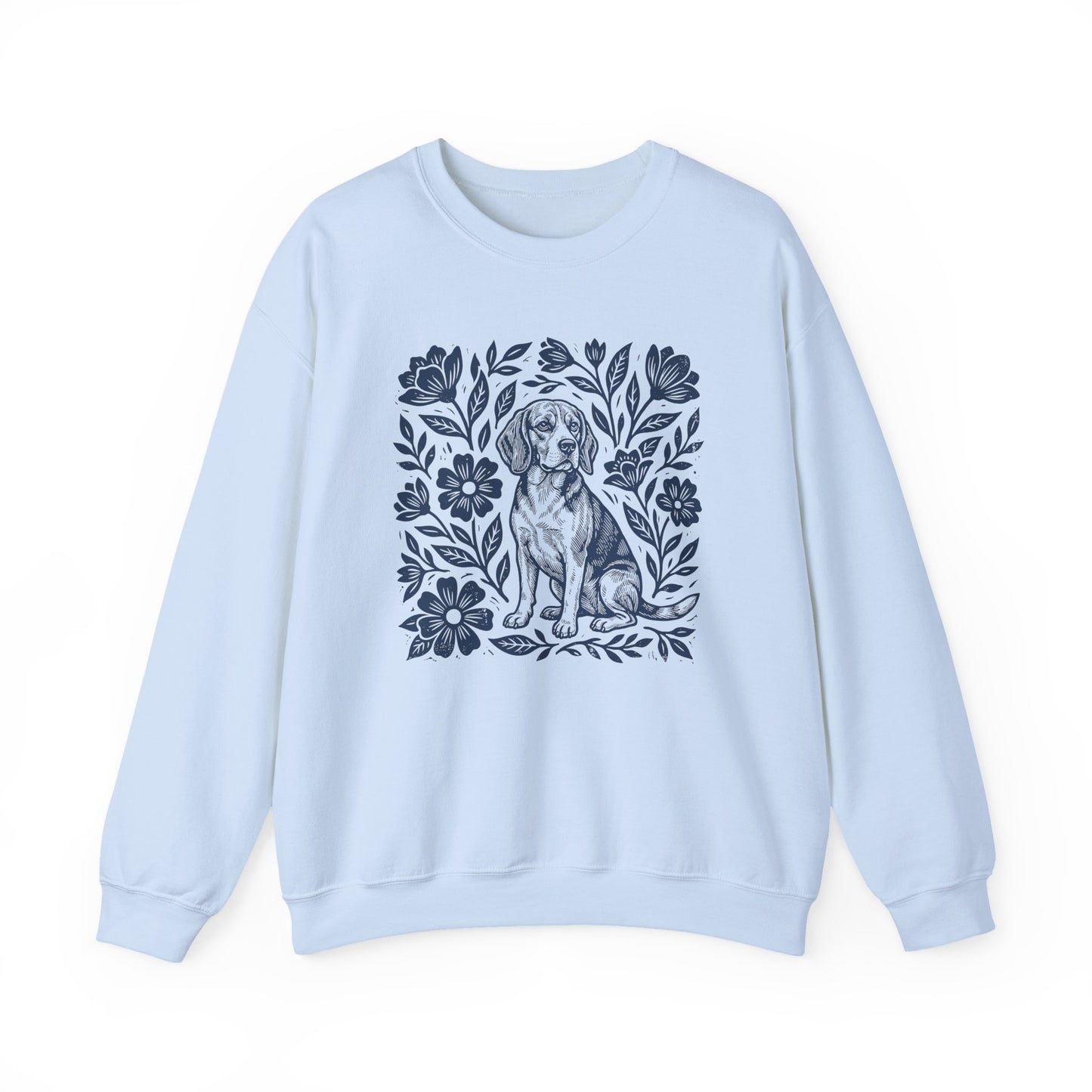 Beagle Linocut Crewneck Sweatshirt