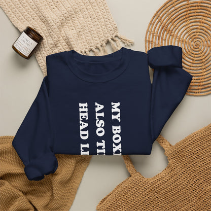 Boxer Tilt His Head Crewneck Sweatshirt