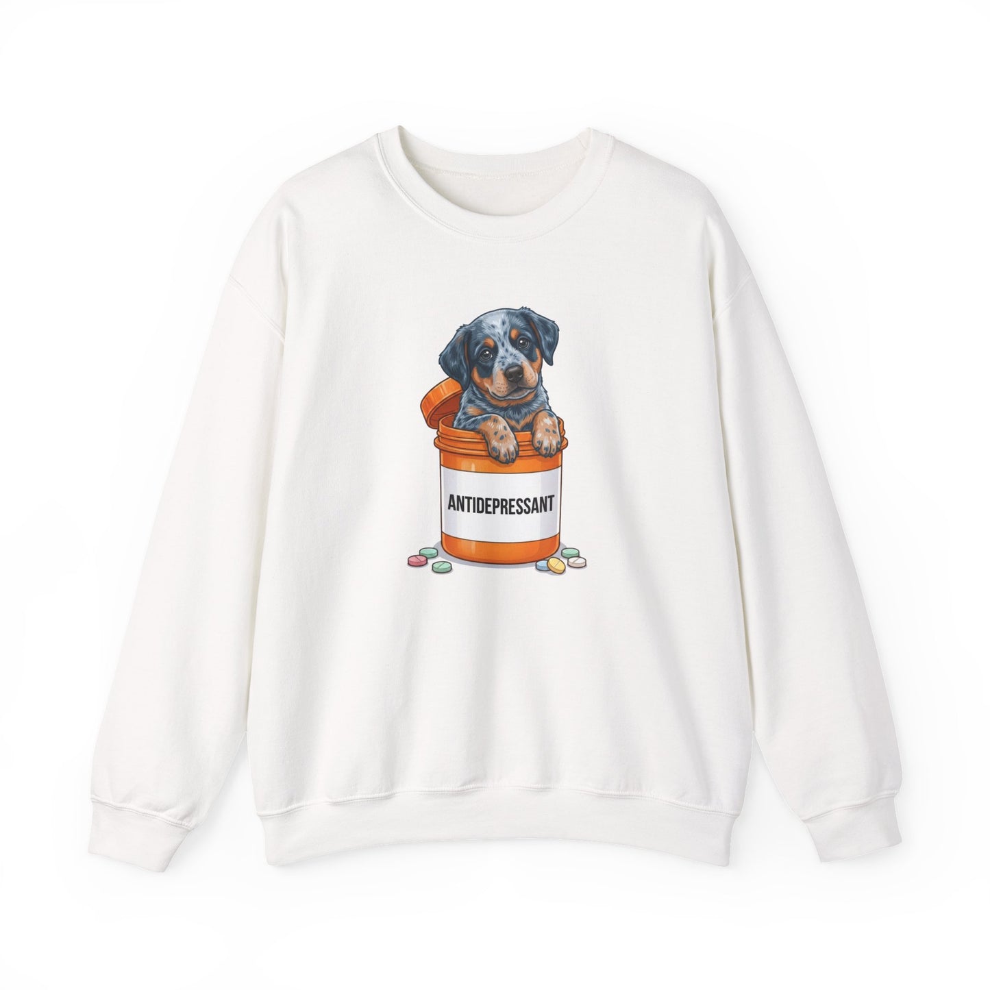 Blue Heeler Antidepressant Crewneck Sweatshirt