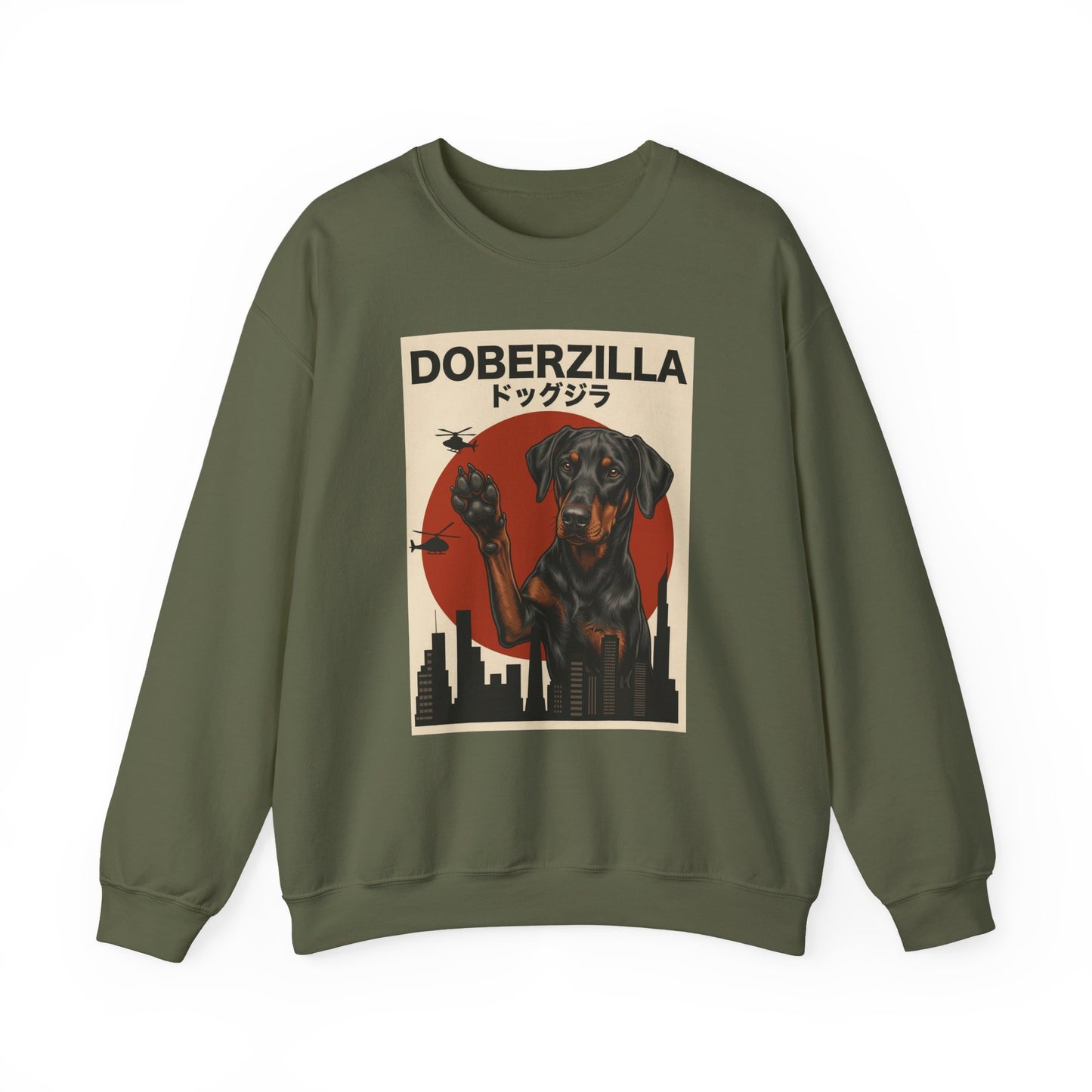 Doberzilla Doberman Crewneck Sweatshirt
