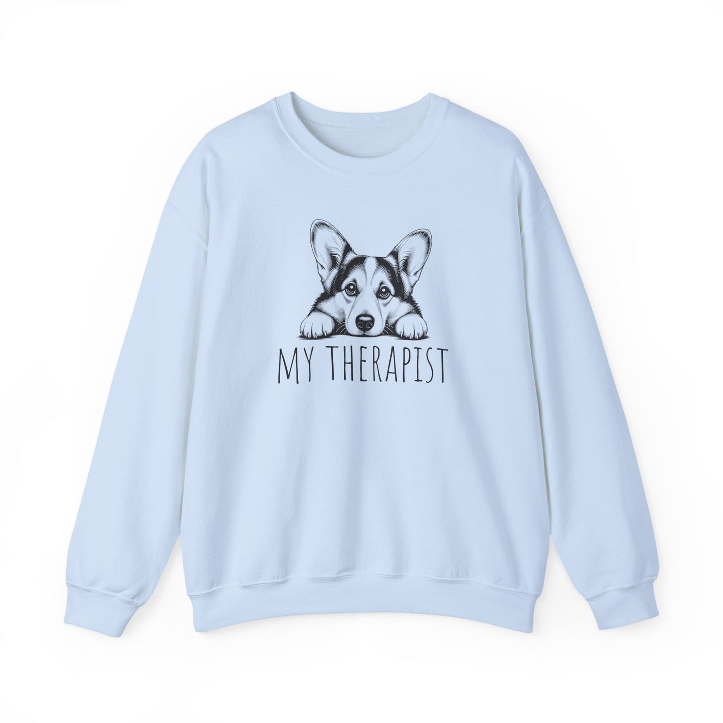 Cardigan Welsh Corgi My Therapist Crewneck Sweatshirt