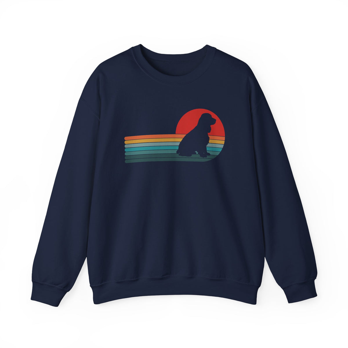 Cocker Spaniel Retro Crewneck Sweatshirt