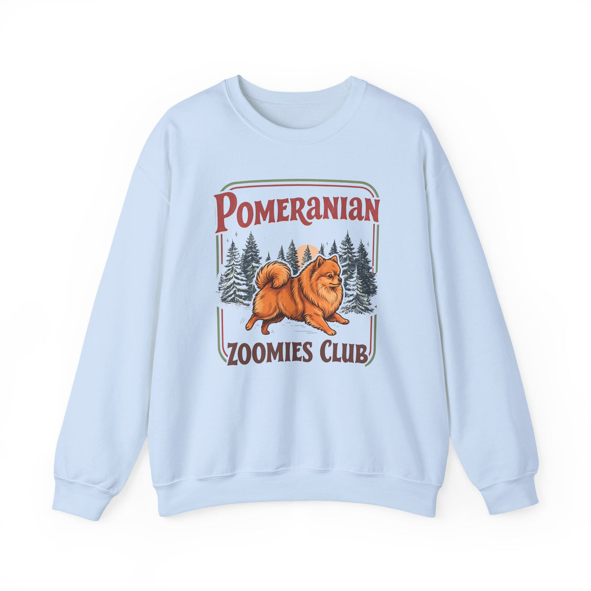 Pomeranian Zoomies Club Crewneck Sweatshirt