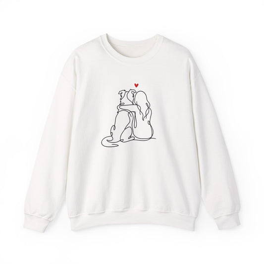 Border Collie Girl Crewneck Sweatshirt