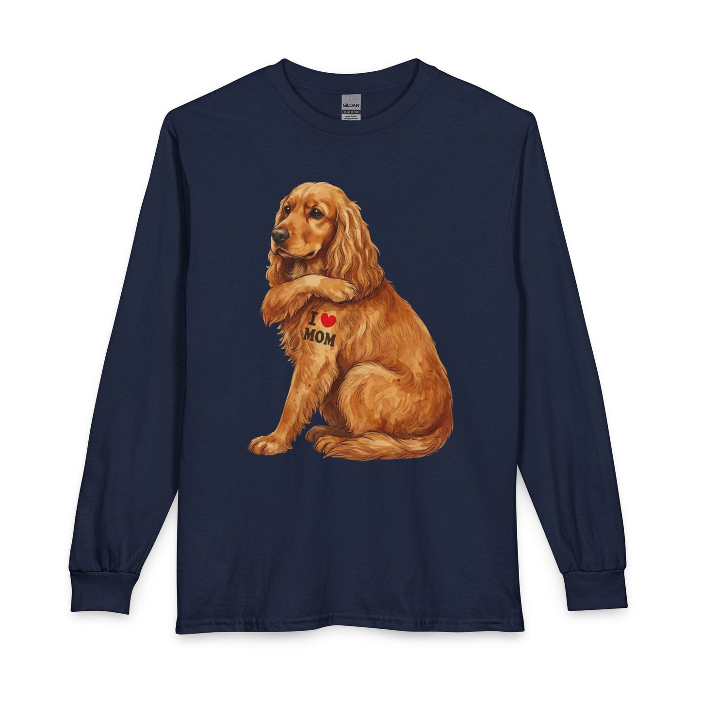 Cocker Spaniel I Love Mom Long Sleeve