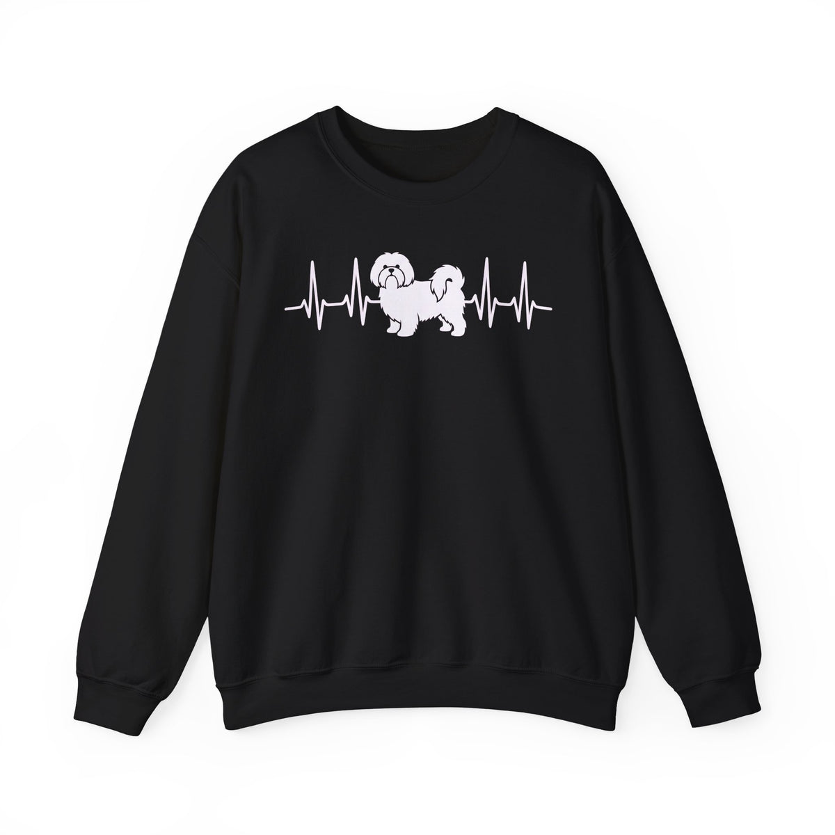 Shih Tzu Heartbeat Crewneck Sweatshirt
