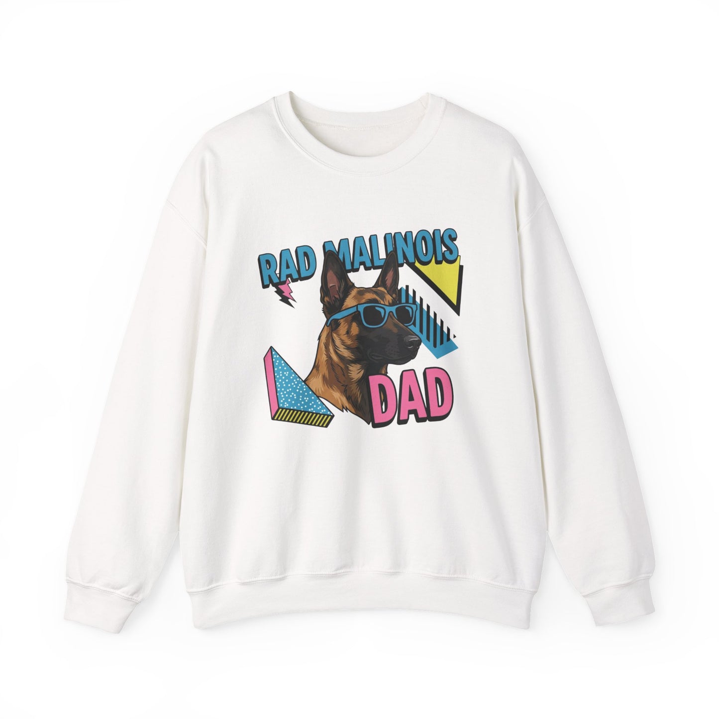 Rad Malinois Dad Crewneck Sweatshirt