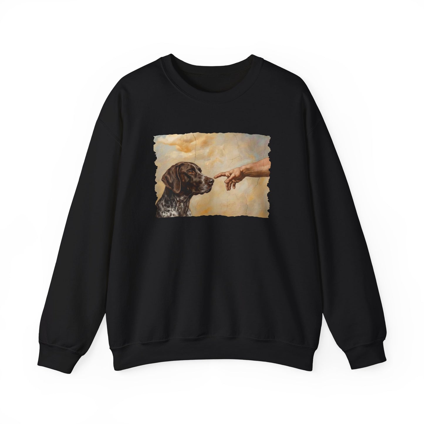 God Creates German Shorthaired Pointer Crewneck Sweatshirt