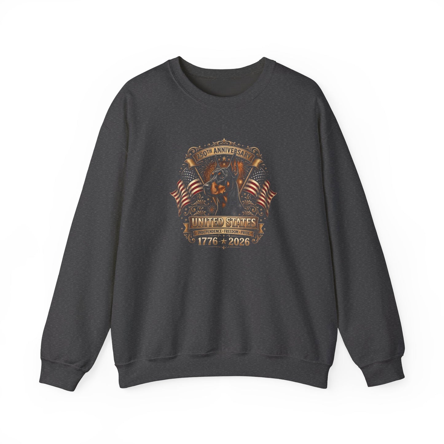 Doberman 250 USA Anniversary Crewneck Sweatshirt