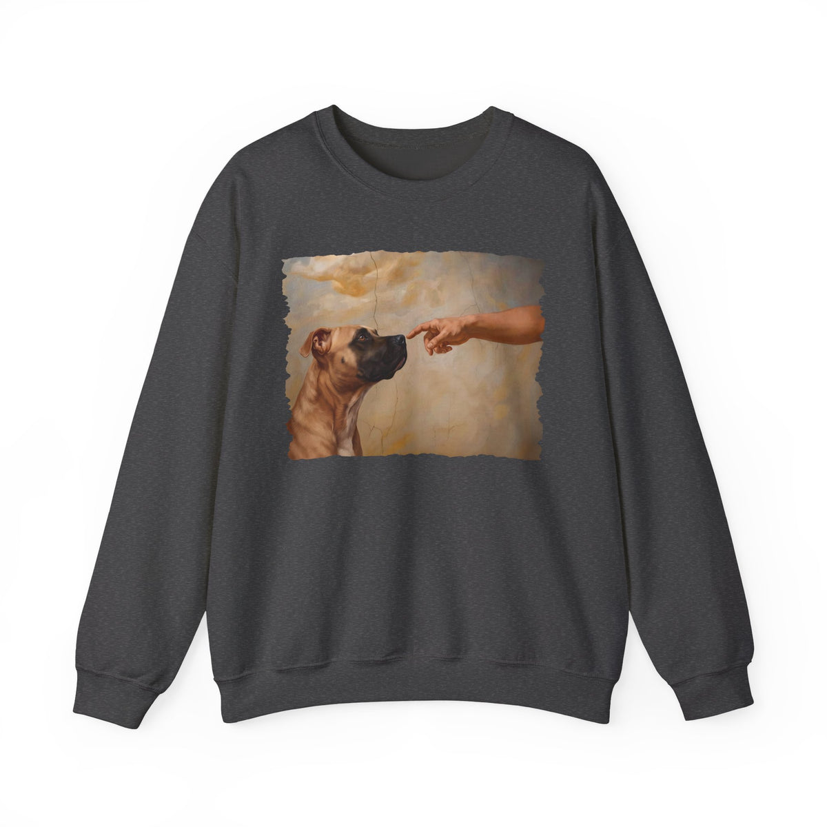 Pitbull Fawn Creation Crewneck Sweatshirt