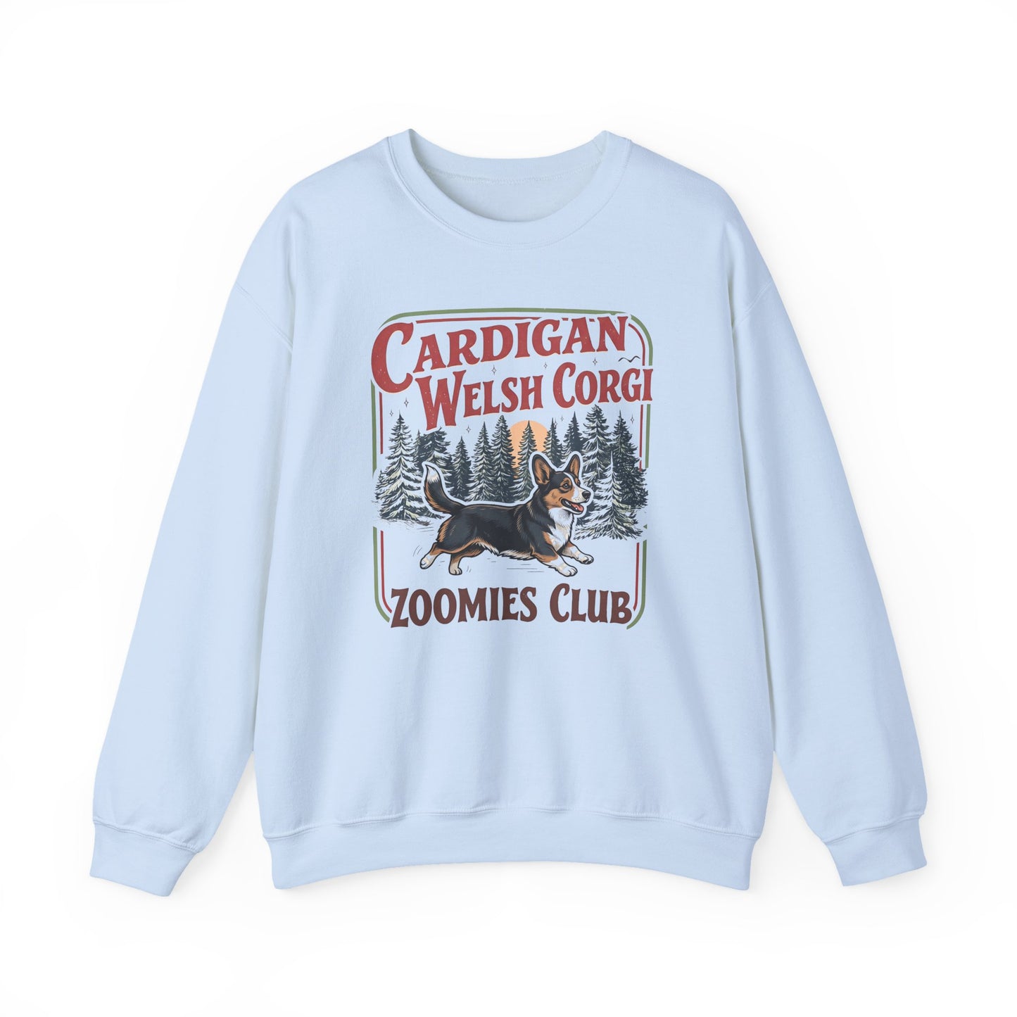 Cardigan Welsh Corgi Zoomies Club Crewneck Sweatshirt