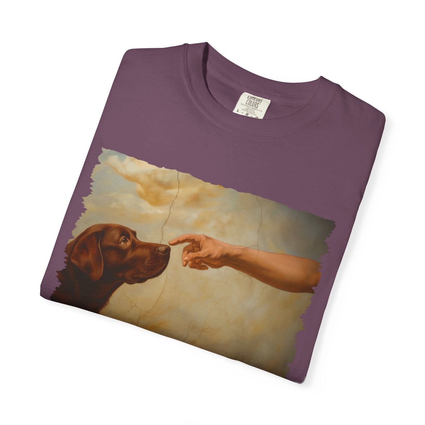 God Creates Chocolate Lab Premium Tee