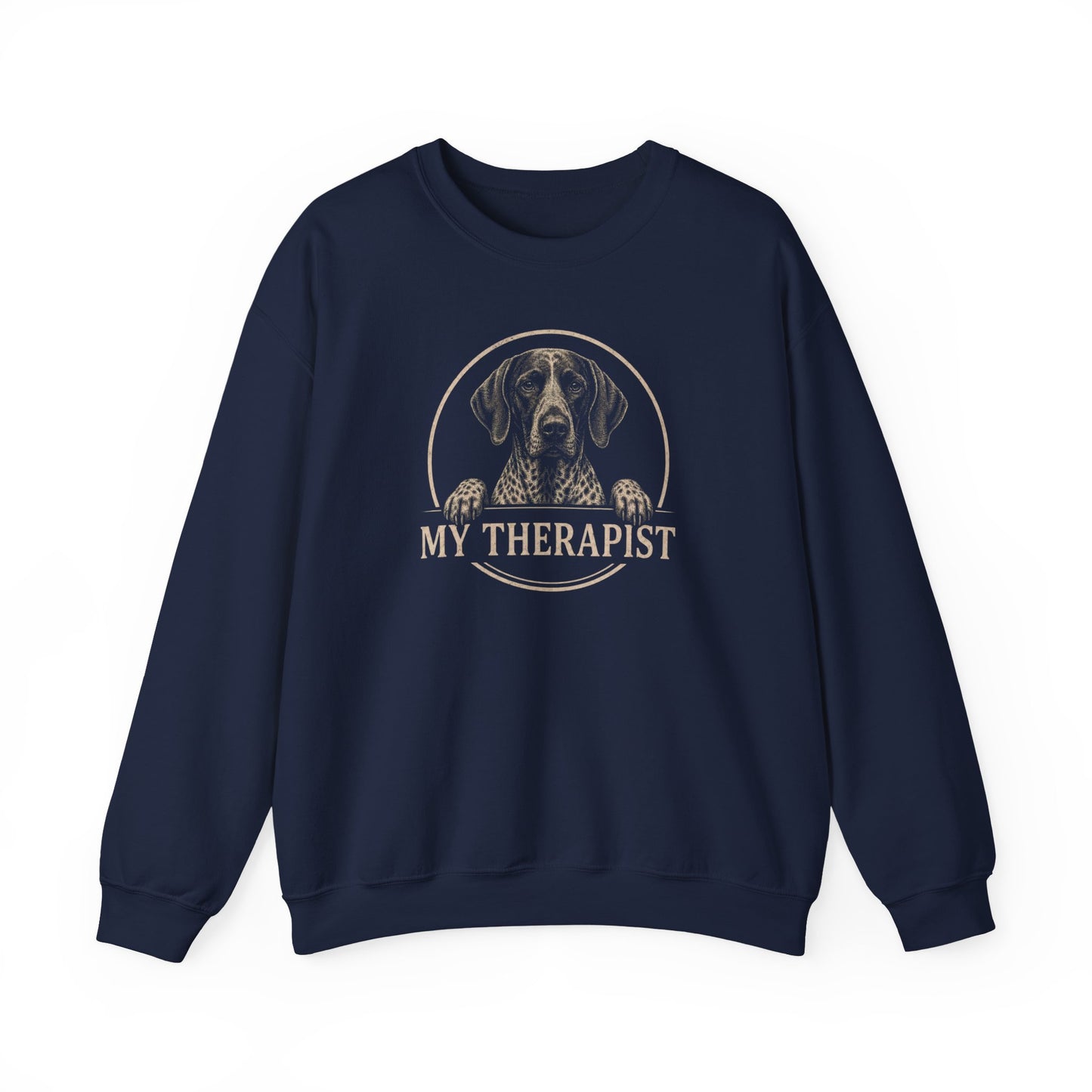 German Shorthaired Pointer Therapist Crewneck Sweatshirt