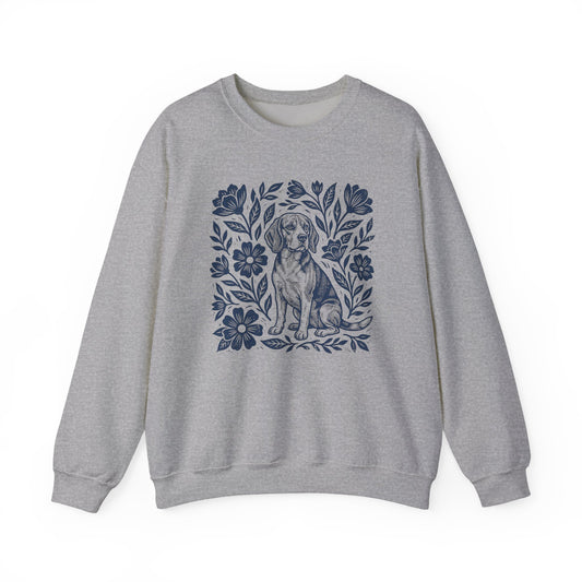 Beagle Linocut Crewneck Sweatshirt