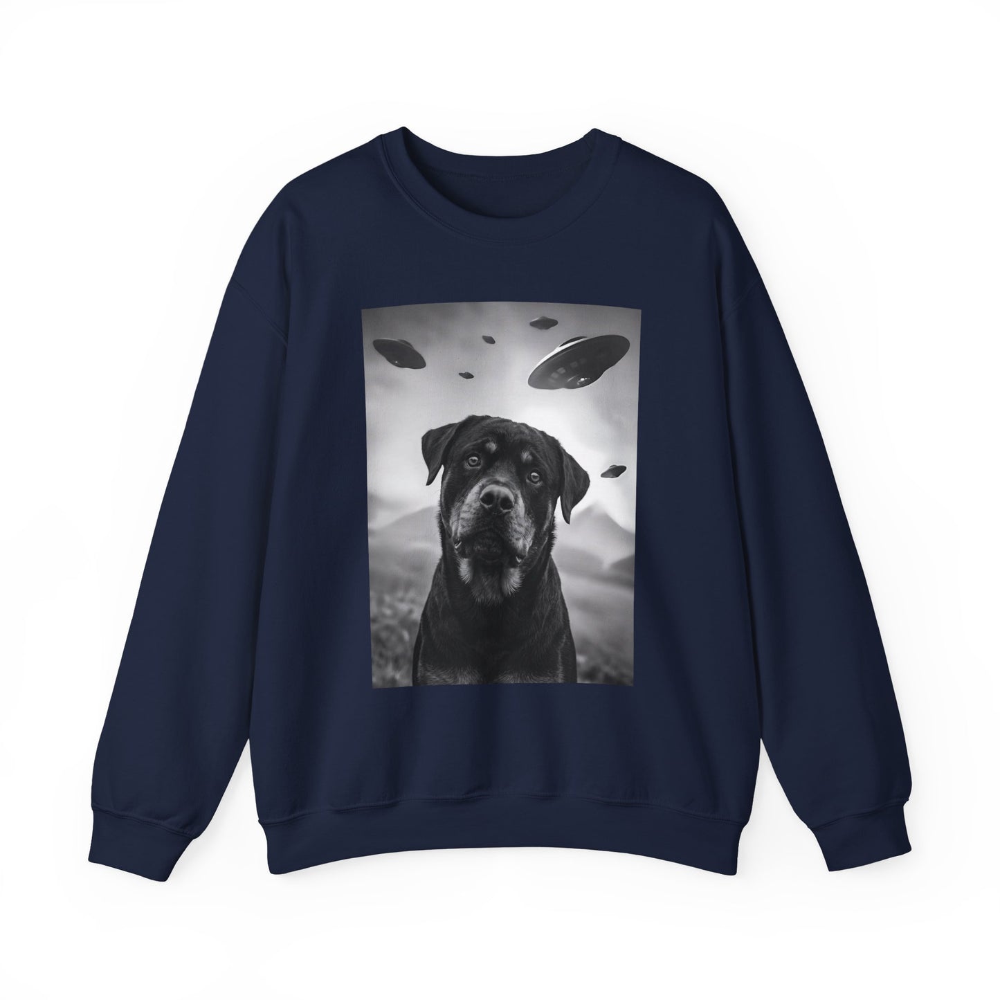 Rottweiler UFO Crewneck Sweatshirt