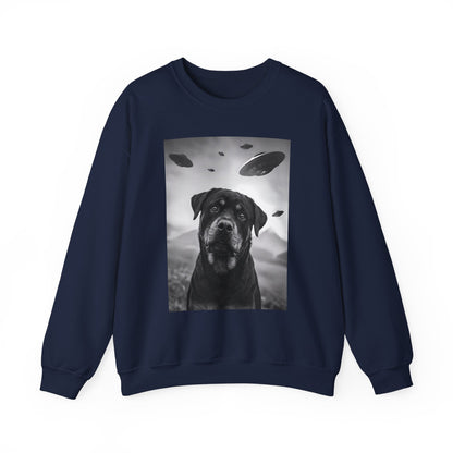 Rottweiler UFO Crewneck Sweatshirt