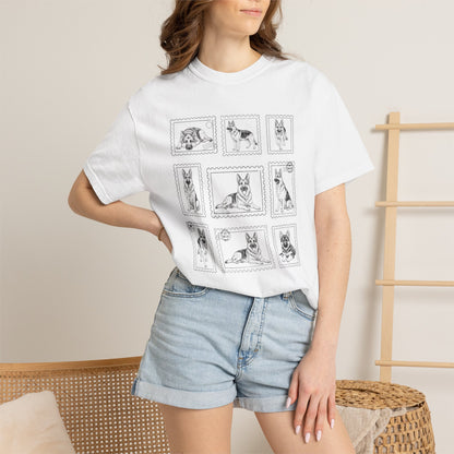German Shepherd Stamps Premium Tee