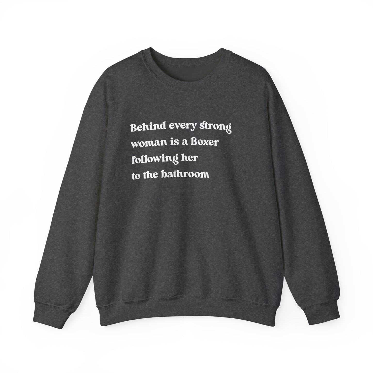 Boxer Strong Woman Crewneck Sweatshirt