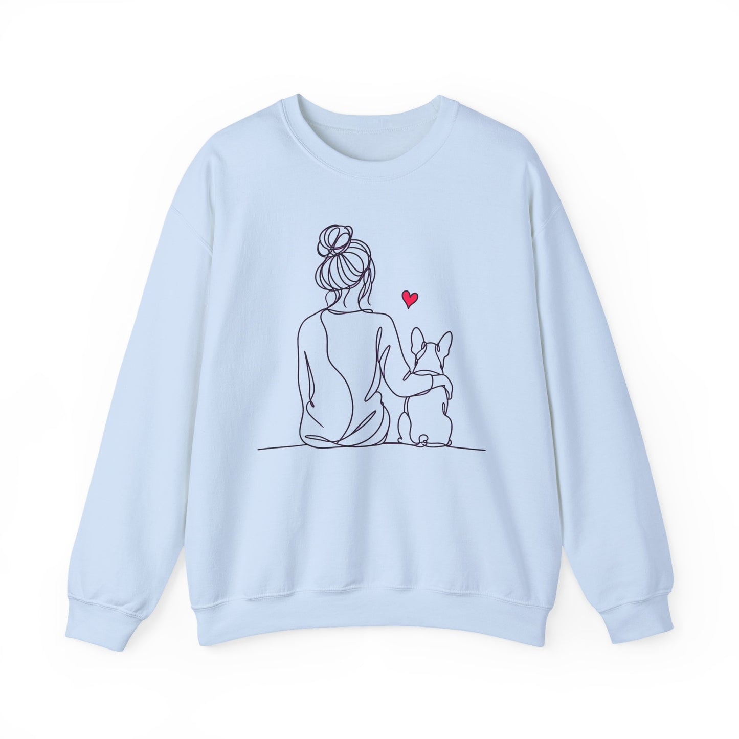 Boston Terrier Hug Crewneck Sweatshirt