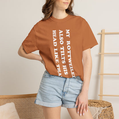 Rottweiler Tilts His Head Premium Tee