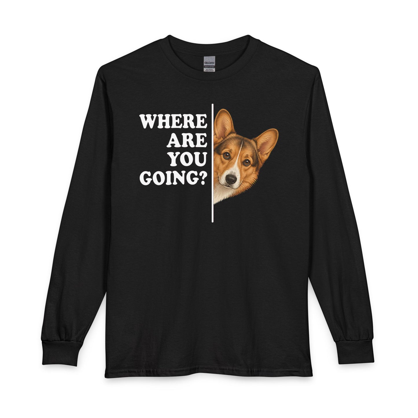 Cardigan Welsh Corgi Sable Where Are You Going Long Sleeve